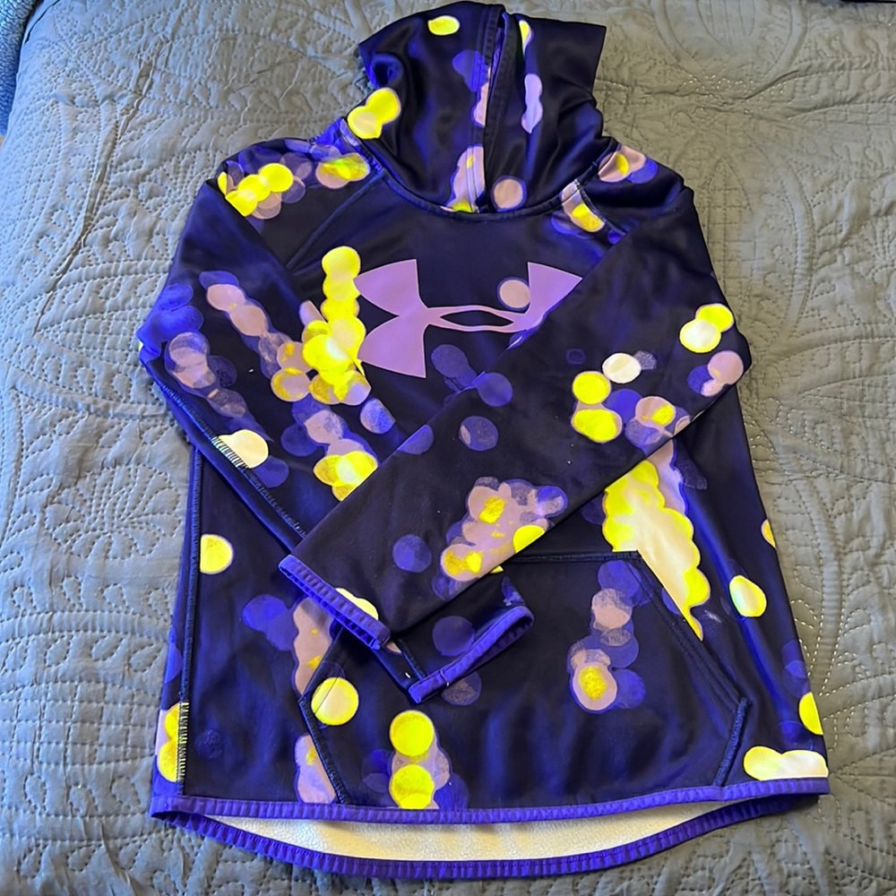 Girls Under Armour Hoodie YSM Purple